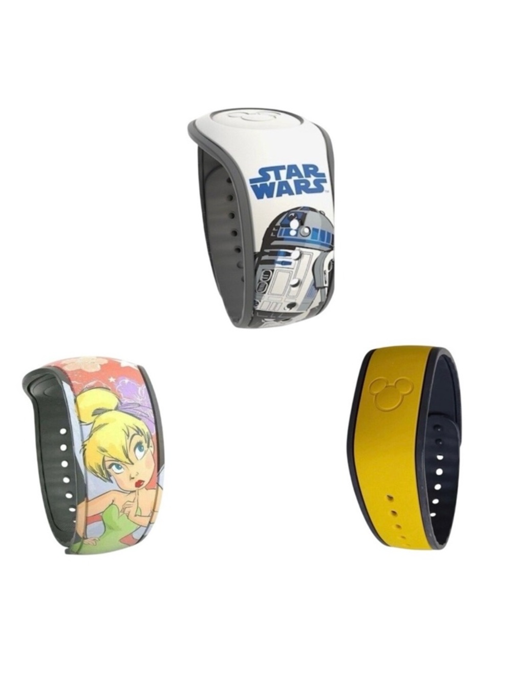 Disney MagicBand Bundle Star Wars Limited Release Tinkerbell Yellow Personalized